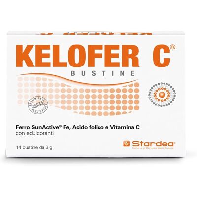 Stardea Srl Kelofer C - Integratore di Ferro, Vitamina C & Acido Folico - 14 Bustine Stardea Srl Kelofer C - Integratore di Ferro, Vitamina C & Acido Folico - 14 Bustine