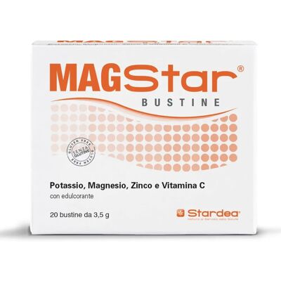 Integratore Magstar Magnesio e Potassio - 20 Bustine Integratore Magstar Magnesio e Potassio - 20 Bustine