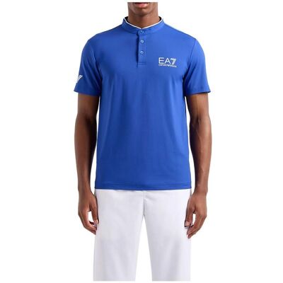 EA7 Model 8NPT21_PJEMZ Blå sport polo med kort ærme - Polo shirt EA7 Model 8NPT21_PJEMZ Blå sport polo med kort ærme - Polo shirt