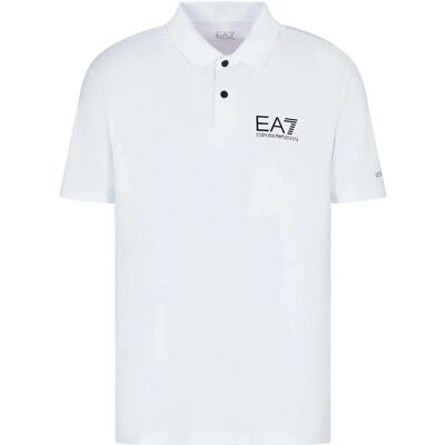 EA7 Poloshirt Ventus7 Weiß - Tennis / Paddle tennis EA7 Poloshirt Ventus7 Weiß - Tennis / Paddle tennis