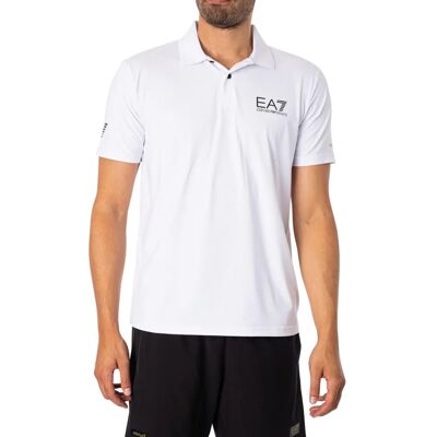 Camisa polo EA7 - Branca - Casual Tênis - Ajuste Regular Camisa polo EA7 - Branca - Casual Tênis - Ajuste Regular