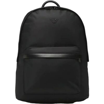 Emporio Armani Nylonryggsäck med läderdetaljer - Ryggsäck Emporio Armani Nylonryggsäck med läderdetaljer - Ryggsäck