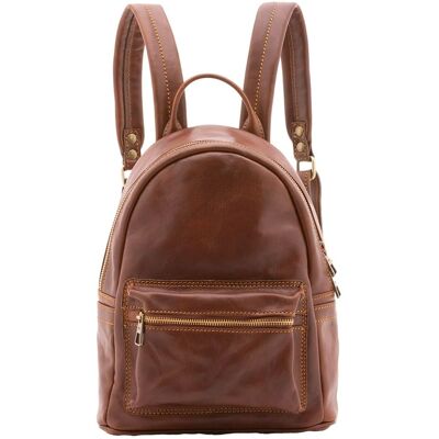 Alessia Firenze Braun Unisex Rucksack - Rucksack Alessia Firenze Braun Unisex Rucksack - Rucksack