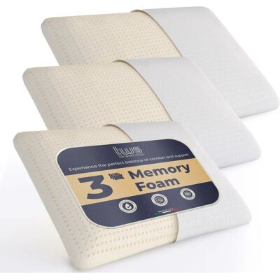 Poduszka Memory Foam The White Stone - Ergonomiczna, Hipoalergiczna, 40x70cm Poduszka Memory Foam The White Stone - Ergonomiczna, Hipoalergiczna, 40x70cm