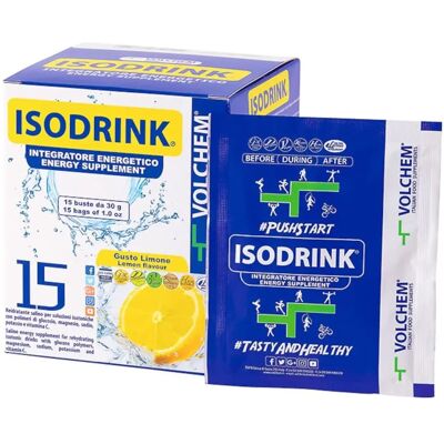 Volchem srl Isodrink Limone 15 Bustine - Integratore alimentare Volchem srl Isodrink Limone 15 Bustine - Integratore alimentare