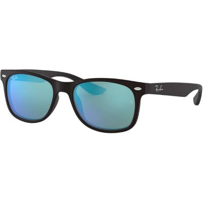 Ray-Ban New Wayfarer Junior RJ9052S - 100S55 (matt schwarz/blaue verspiegelte) Ray-Ban New Wayfarer Junior RJ9052S - 100S55 (matt schwarz/blaue verspiegelte)