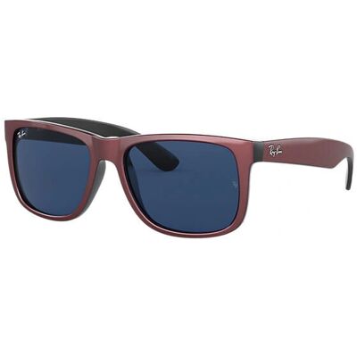 Ray-Ban Justin Color Mix RB4165 - 622/55 (caoutchouc noir/vert miroir bleu) - Publicité Ray-Ban Justin Color Mix RB4165 - 622/55 (caoutchouc noir/vert miroir bleu) - Publicité