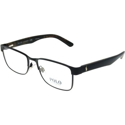 Polo Ralph Lauren PH1157 9038 Unisex Rectangular Black Eyeglasses - Vision Polo Ralph Lauren PH1157 9038 Unisex Rectangular Black Eyeglasses - Vision