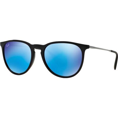 Ray-Ban Erika RB4171 - 601/55 (noir-argent/miroir bleu) Ray-Ban Erika RB4171 - 601/55 (noir-argent/miroir bleu)