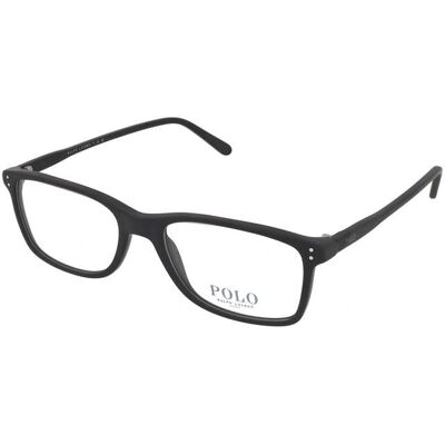 Polo Ralph Lauren PH2155 5284 Black Rectangular Glasses - Eyeglasses Polo Ralph Lauren PH2155 5284 Black Rectangular Glasses - Eyeglasses