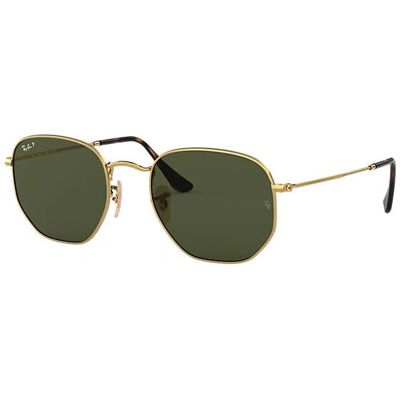 Ray-Ban Lentes Hexagonais Planas RB3548N - 001 (ouro/verde clássico) Ray-Ban Lentes Hexagonais Planas RB3548N - 001 (ouro/verde clássico)