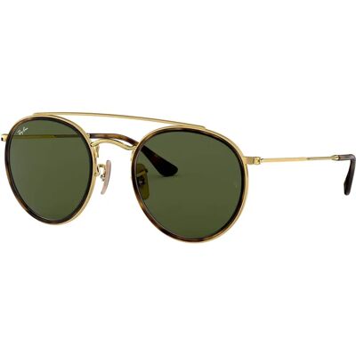 Ray-Ban Ronde Dubbele Brug RB3647N - 001 (goud/groen klassiek G-15) Ray-Ban Ronde Dubbele Brug RB3647N - 001 (goud/groen klassiek G-15)