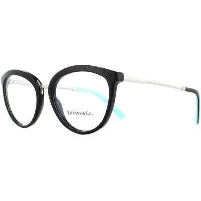 Tiffany TF2173 8001 Black Rounded Glasses Frames - Eyeglasses Frames Tiffany TF2173 8001 Black Rounded Glasses Frames - Eyeglasses Frames
