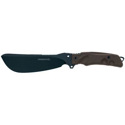 Fox FX-0107153 Parang Bushcraft - Wytrzymały parang do bushcraftu, 17cm stal nierdzewna, czarne wykończenie Cerakote Fox FX-0107153 Parang Bushcraft - Wytrzymały parang do bushcraftu, 17cm stal nierdzewna, czarne wykończenie Cerakote