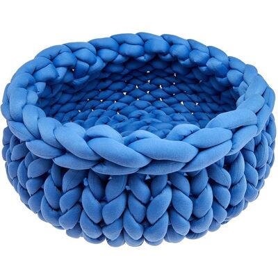 Luna&Teo - Cuccia Rotonda Intrecciata 50CM - Azzurra - Pet Bed Luna&Teo - Cuccia Rotonda Intrecciata 50CM - Azzurra - Pet Bed