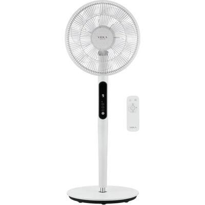 Ventilateur sur pied VIOLA - Silencieux avec télécommande - 7 pales, 9 vitesses - Publicité Ventilateur sur pied VIOLA - Silencieux avec télécommande - 7 pales, 9 vitesses - Publicité