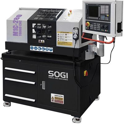 SOGI - M1C-280 - 200 x 280 mm - Siemens 808DA - Tornio CNC SOGI - M1C-280 - 200 x 280 mm - Siemens 808DA - Tornio CNC