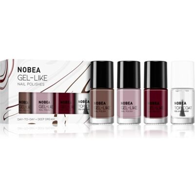 NOBEA Nail Polish Set - Gel Effect, Long-Lasting, High Gloss - Nail Polish Set NOBEA Nail Polish Set - Gel Effect, Long-Lasting, High Gloss - Nail Polish Set