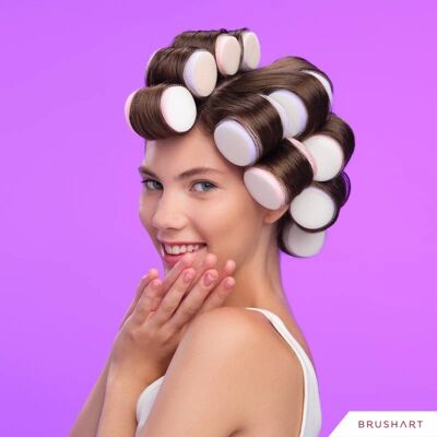 BrushArt Hair Foam hair rollers - Reusable Curlers for All Hair Types BrushArt Hair Foam hair rollers - Reusable Curlers for All Hair Types