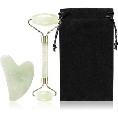 KORIKA Tools Arcmaszkészlet & Gua Sha Jade Green - ArcMasszázs Eszköz KORIKA Tools Arcmaszkészlet & Gua Sha Jade Green - ArcMasszázs Eszköz