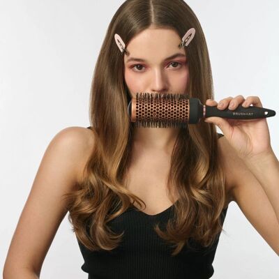 BrushArt Hair Ceramic Round Hairbrush - 43mm - Hair Brush for Women BrushArt Hair Ceramic Round Hairbrush - 43mm - Hair Brush for Women
