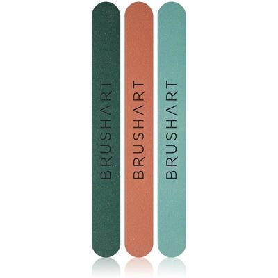 Set di 3 Lime per Unghie BrushArt - Forma & Resistenza Set di 3 Lime per Unghie BrushArt - Forma & Resistenza