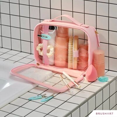 BrushArt Accessories Pink Makeup Case - Make-up Case - Women BrushArt Accessories Pink Makeup Case - Make-up Case - Women
