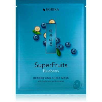 KORIKA Blueberry Detoxifying Sheet Mask - Skin Care KORIKA Blueberry Detoxifying Sheet Mask - Skin Care