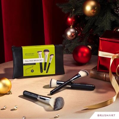 BrushArt Professional Full Face Brush Set - Black BrushArt Professional Full Face Brush Set - Black