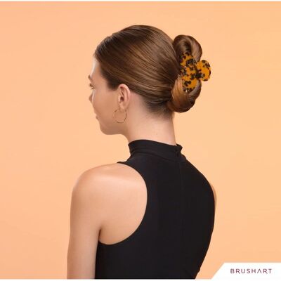 BrushArt Hair Claw Dark Tortoise Shell - Hair Accessory BrushArt Hair Claw Dark Tortoise Shell - Hair Accessory