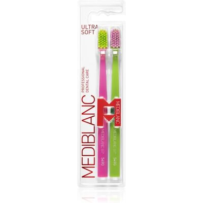 Periuță de dinți MEDIBLANC 5490 Ultra Soft - Unisex - Roz, Verde Periuță de dinți MEDIBLANC 5490 Ultra Soft - Unisex - Roz, Verde