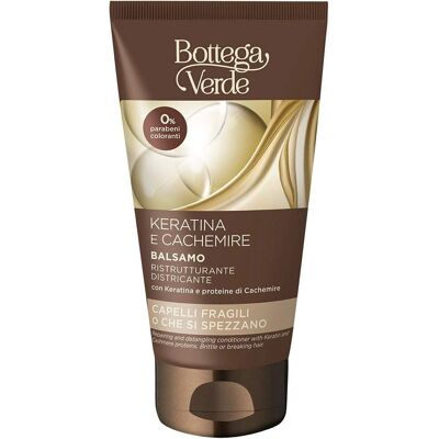 Après-shampoing Keratin & Cashmere de Bottega Verde - Type de cheveux Après-shampoing Keratin & Cashmere de Bottega Verde - Type de cheveux
