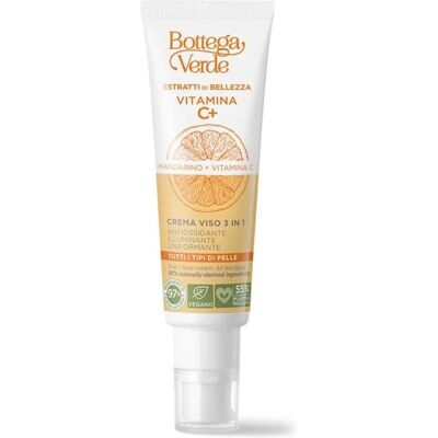 Bottega Verde Vitamina C+ Ansiktskräm - Mandarino C - 3-i-1 - Alla hudtyper Bottega Verde Vitamina C+ Ansiktskräm - Mandarino C - 3-i-1 - Alla hudtyper