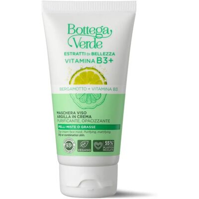 Bottega Verde - Vitamina B3+ Maschera viso argilla in crema Bottega Verde - Vitamina B3+ Maschera viso argilla in crema