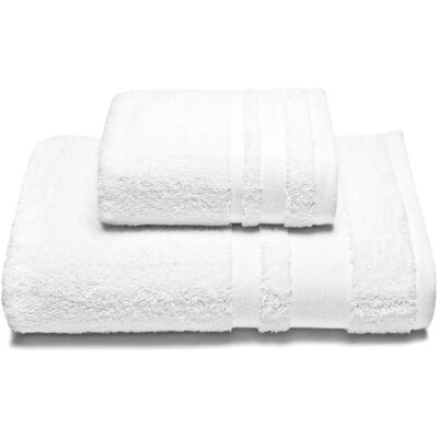 Set asciugamani ospite in cotone bianco Caleffi - Asciugamani da bagno Set asciugamani ospite in cotone bianco Caleffi - Asciugamani da bagno