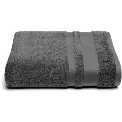 Serviette de bain douce en coton Caleffi - Antracite Serviette de bain douce en coton Caleffi - Antracite