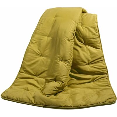 Plaid microfibre Caleffi Kim - 130x170cm - Vert Plaid microfibre Caleffi Kim - 130x170cm - Vert