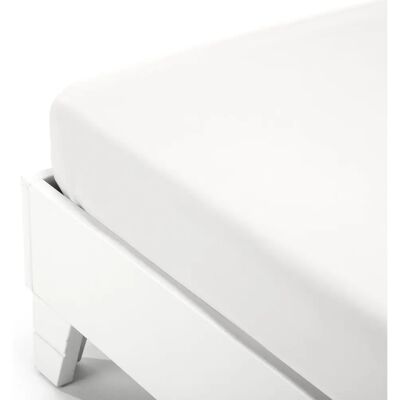 Drap plat en Percalle Caleffi - Blanc Drap plat en Percalle Caleffi - Blanc