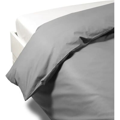 Housse de duvet gris Percalle Caleffi - Literie Housse de duvet gris Percalle Caleffi - Literie