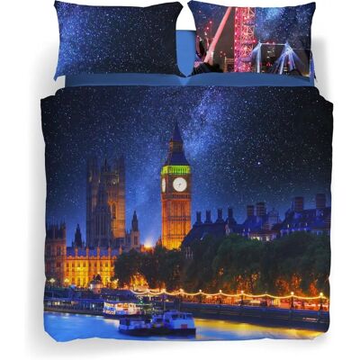 Completo copripiumino Magical London in cotone - Biancheria da letto Completo copripiumino Magical London in cotone - Biancheria da letto