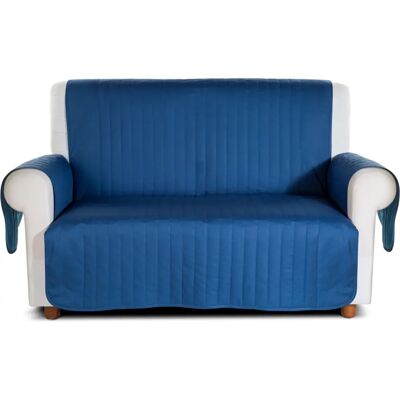 Caleffi - Copridivano 2 Posti Blu - Blu - Sofa Slipcover Caleffi - Copridivano 2 Posti Blu - Blu - Sofa Slipcover