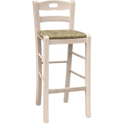 OKAFFAREFATTO - 66cm Stool - Crudo - Asiento paja - Stool OKAFFAREFATTO - 66cm Stool - Crudo - Asiento paja - Stool