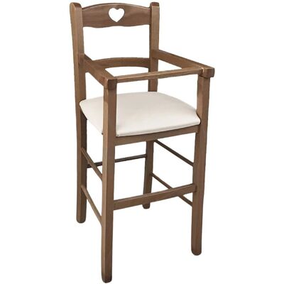 OKAFFAREFATTO - Silla alta de nogal claro - Para 2-5 años OKAFFAREFATTO - Silla alta de nogal claro - Para 2-5 años