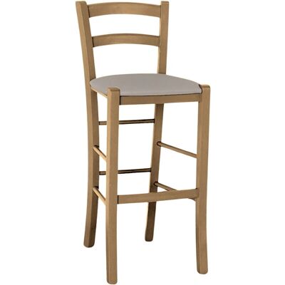 OKAFFAREFATTO Taburete de Nogal - 67cm, Acolchado, Estilo Rústico OKAFFAREFATTO Taburete de Nogal - 67cm, Acolchado, Estilo Rústico