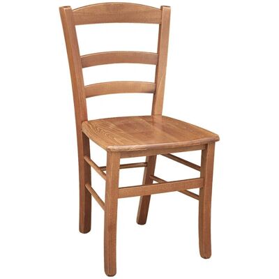 Okaffarefatto - Silla rústica de madera con acabado en nogal claro - Silla Okaffarefatto - Silla rústica de madera con acabado en nogal claro - Silla