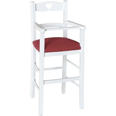 OKAFFAREFATTO Silla para niños - Blanco/Rojo, Artesanía Italiana OKAFFAREFATTO Silla para niños - Blanco/Rojo, Artesanía Italiana