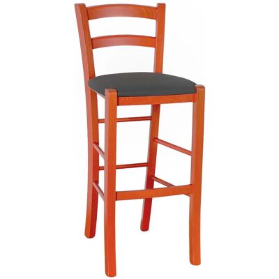 Taburete Alto Rústico de Madera Naranja - Taburete Taburete Alto Rústico de Madera Naranja - Taburete
