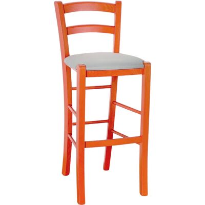Okaffarefatto - Taburete de madera naranja - 73cm - Elegante y duradero Okaffarefatto - Taburete de madera naranja - 73cm - Elegante y duradero