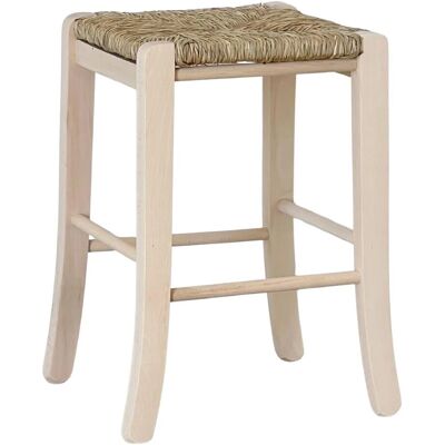 Okaffarefatto - Tabouret en bois carré 47cm - Pour peindre et décorer - Publicité Okaffarefatto - Tabouret en bois carré 47cm - Pour peindre et décorer - Publicité