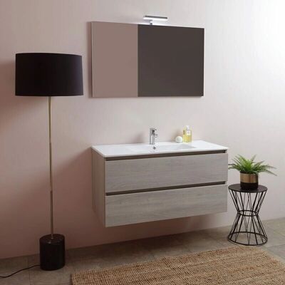 Kiamami Valentina - Completo Bagno - Effetto Legno 100cm Kiamami Valentina - Completo Bagno - Effetto Legno 100cm